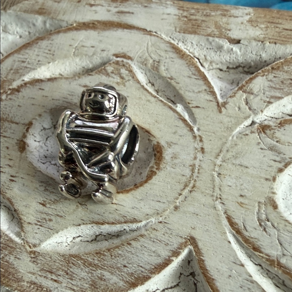 Camilia Silver Hockey Player Charm